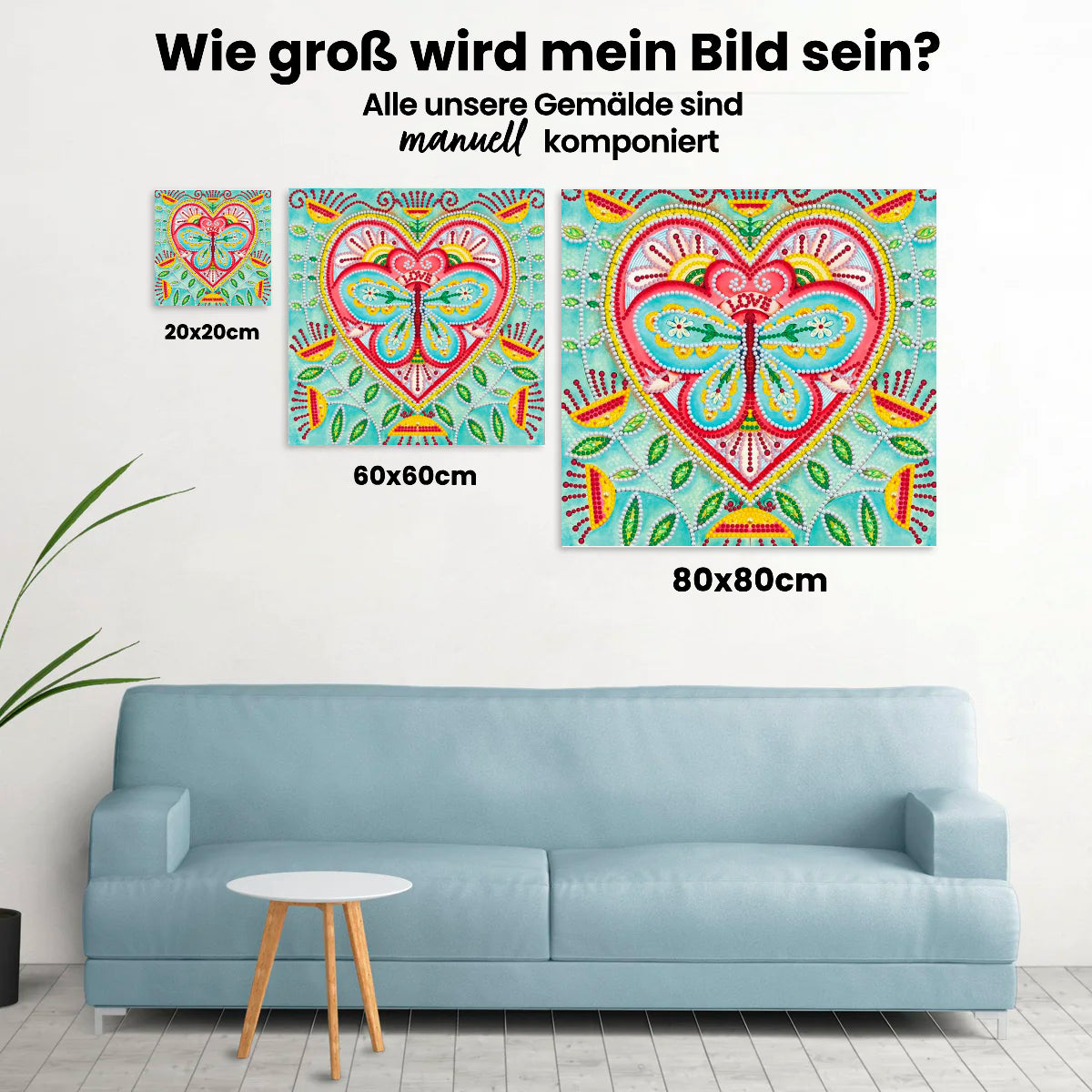 Schmetterling Liebe | Glow in the Dark - Malen nach Zahlen
