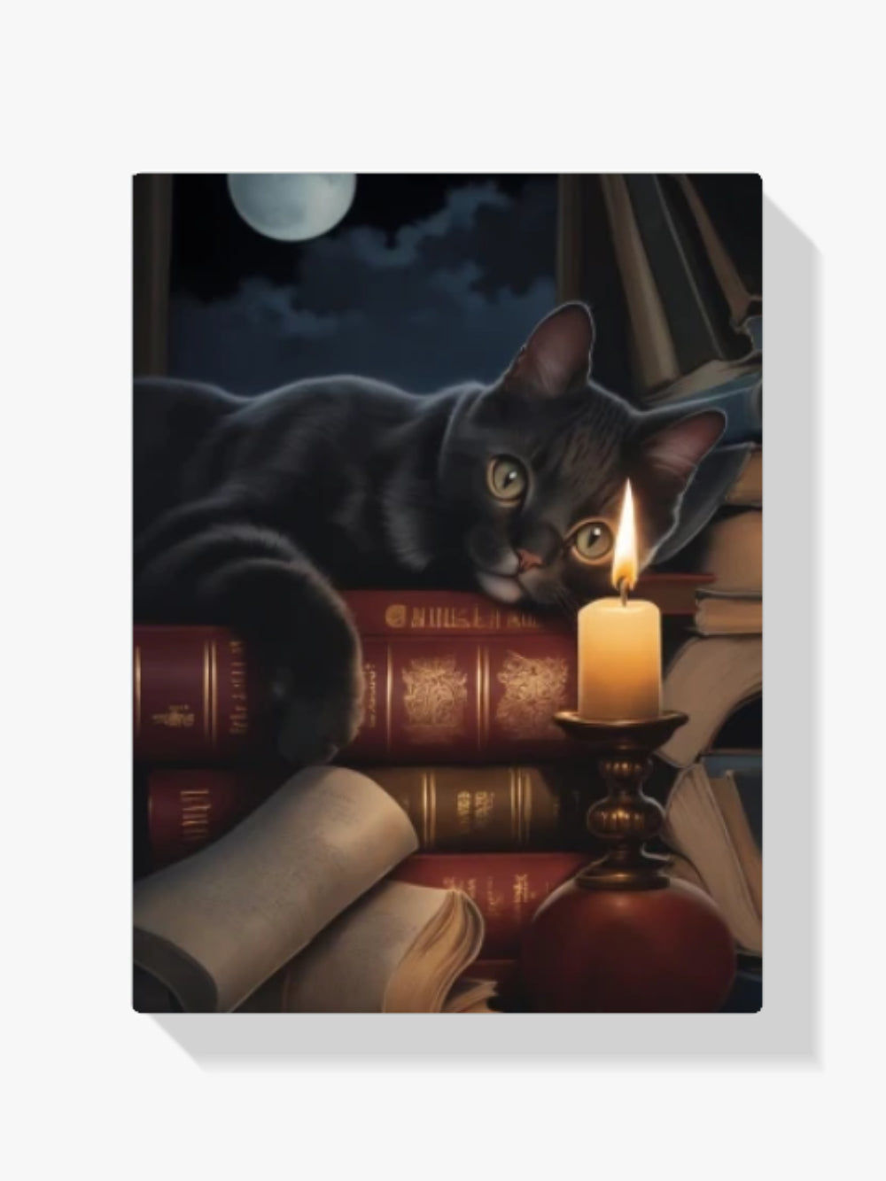 Schwarze Katze - Malen nach Zahlen