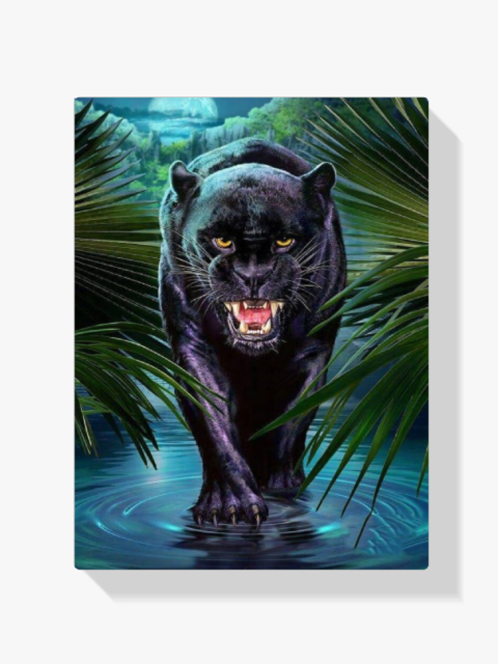 Schwarzer Panther - Malen nach Zahlen