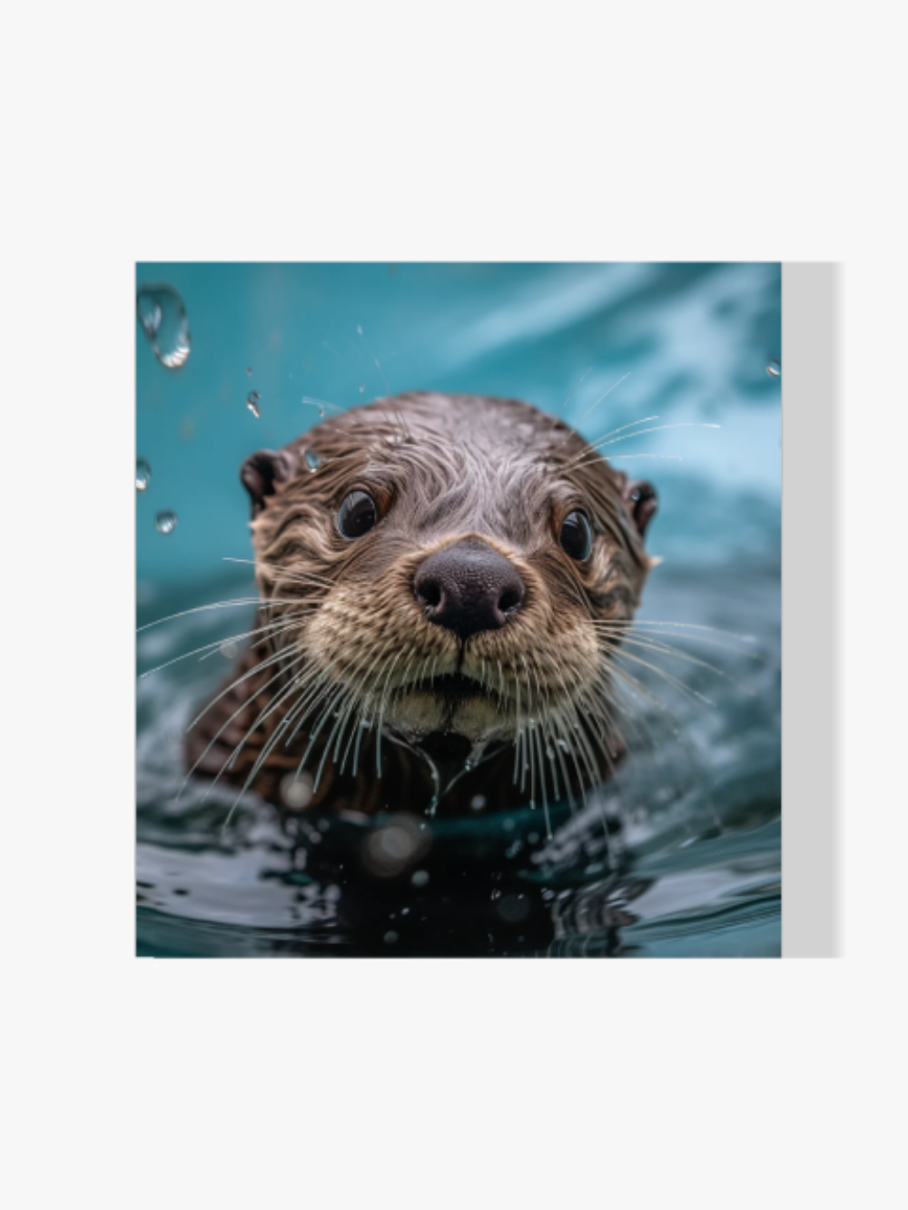 Schwimmender Otter - Malen nach Zahlen