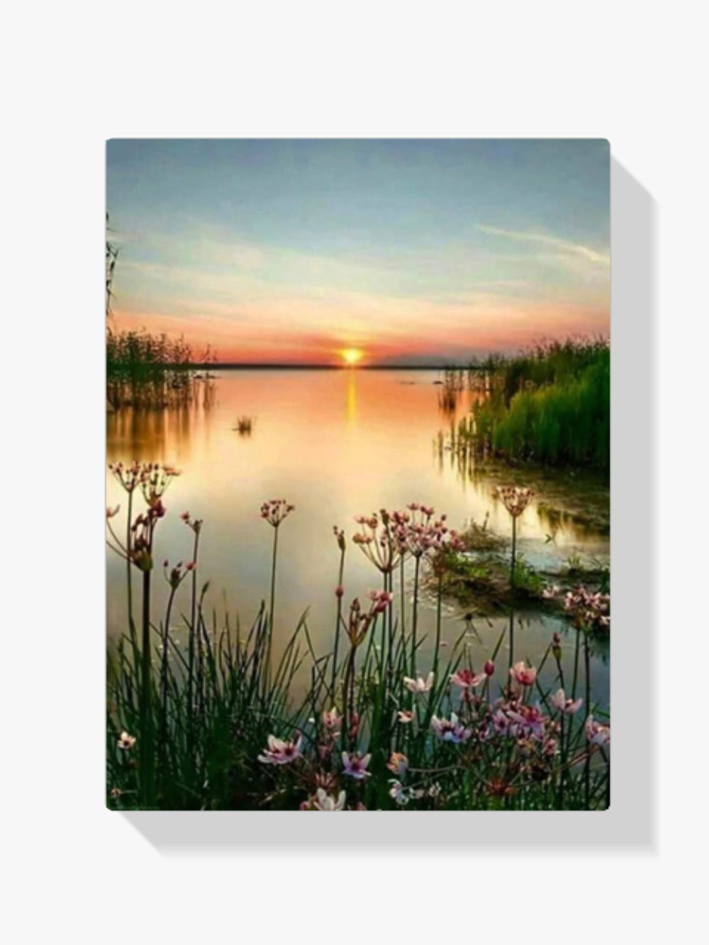 See - Sonnenuntergang - Malen nach Zahlen