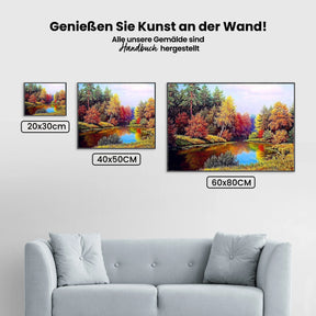 See im Wald - Malen nach Zahlen