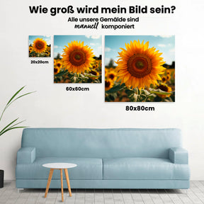 Sonnenblume - Malen nach Zahlen