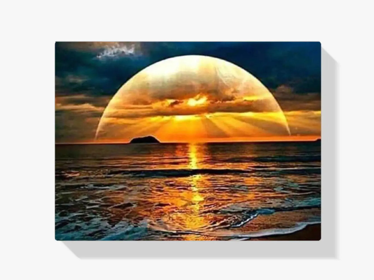 Sonnenuntergang Horizont Meer - Malen nach Zahlen