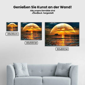 Sonnenuntergang Horizont Meer - Malen nach Zahlen