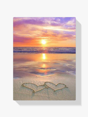 Sonnenuntergang - Strand - Malen nach Zahlen