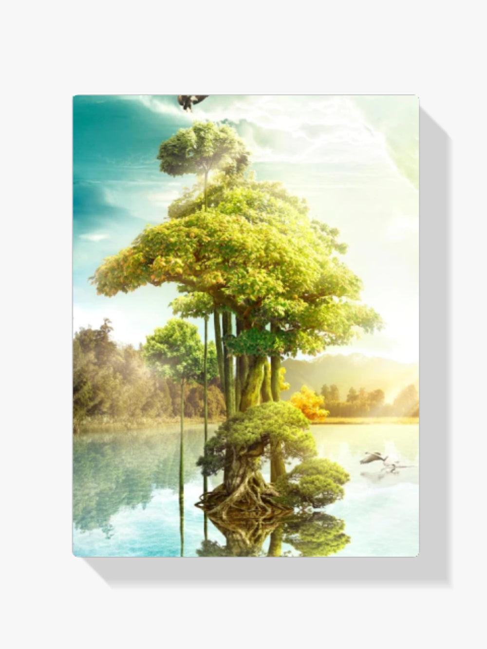 Spiegel Seebaum - Malen nach Zahlen