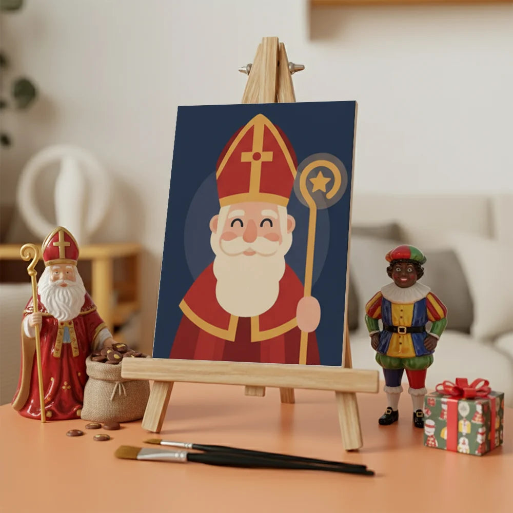 Måla efter siffror - 6 minimålningar | Set med abstrakta affirmationer