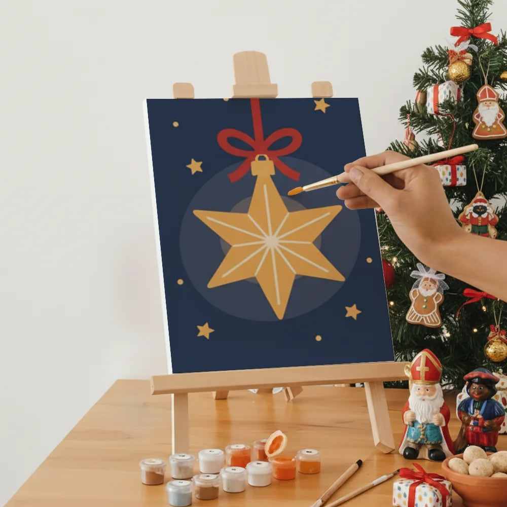 Måla efter siffror - 6 minimålningar | Set med abstrakta affirmationer