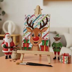 Måla efter siffror - 6 minimålningar | Set med abstrakta affirmationer