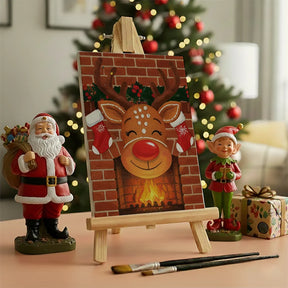 Måla efter siffror - 6 minimålningar | Set med abstrakta affirmationer