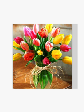 Tulpen In Vase - Malen nach Zahlen