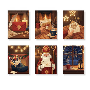 Måla efter siffror - 6 minimålningar | Set med abstrakta affirmationer