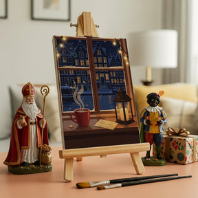 Måla efter siffror - 6 minimålningar | Set med abstrakta affirmationer