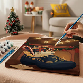 Måla efter siffror - 6 minimålningar | Set med abstrakta affirmationer