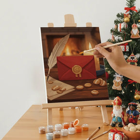 Måla efter siffror - 6 minimålningar | Set med abstrakta affirmationer