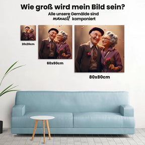 Verliebtes Pärchen - Malen nach Zahlen