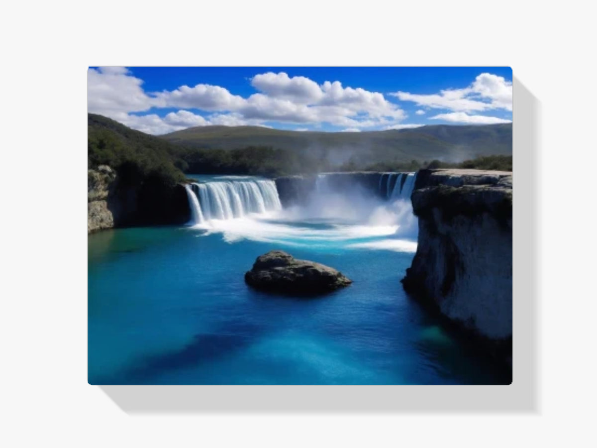 Wasserfall Blaues Wasser - Malen nach Zahlen