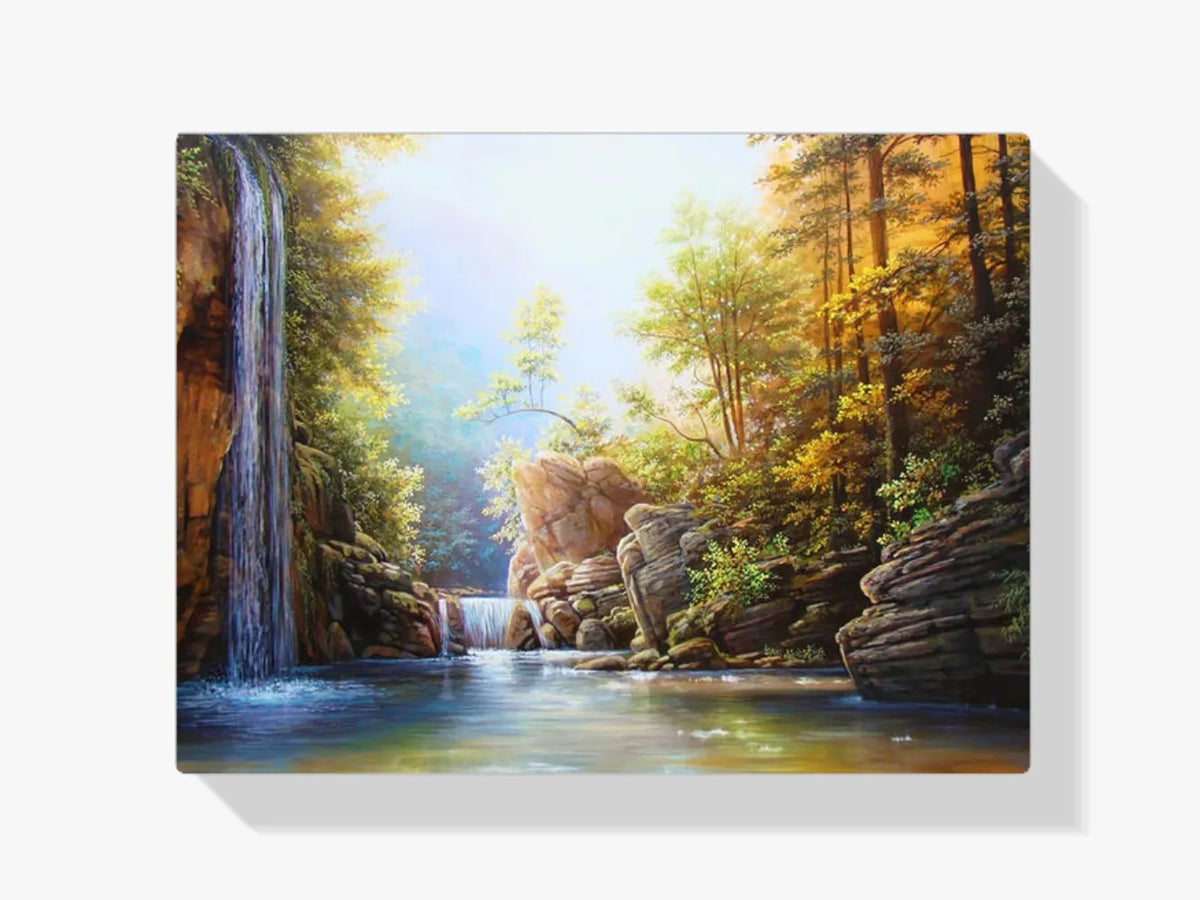 Wasserfall - Malen nach Zahlen