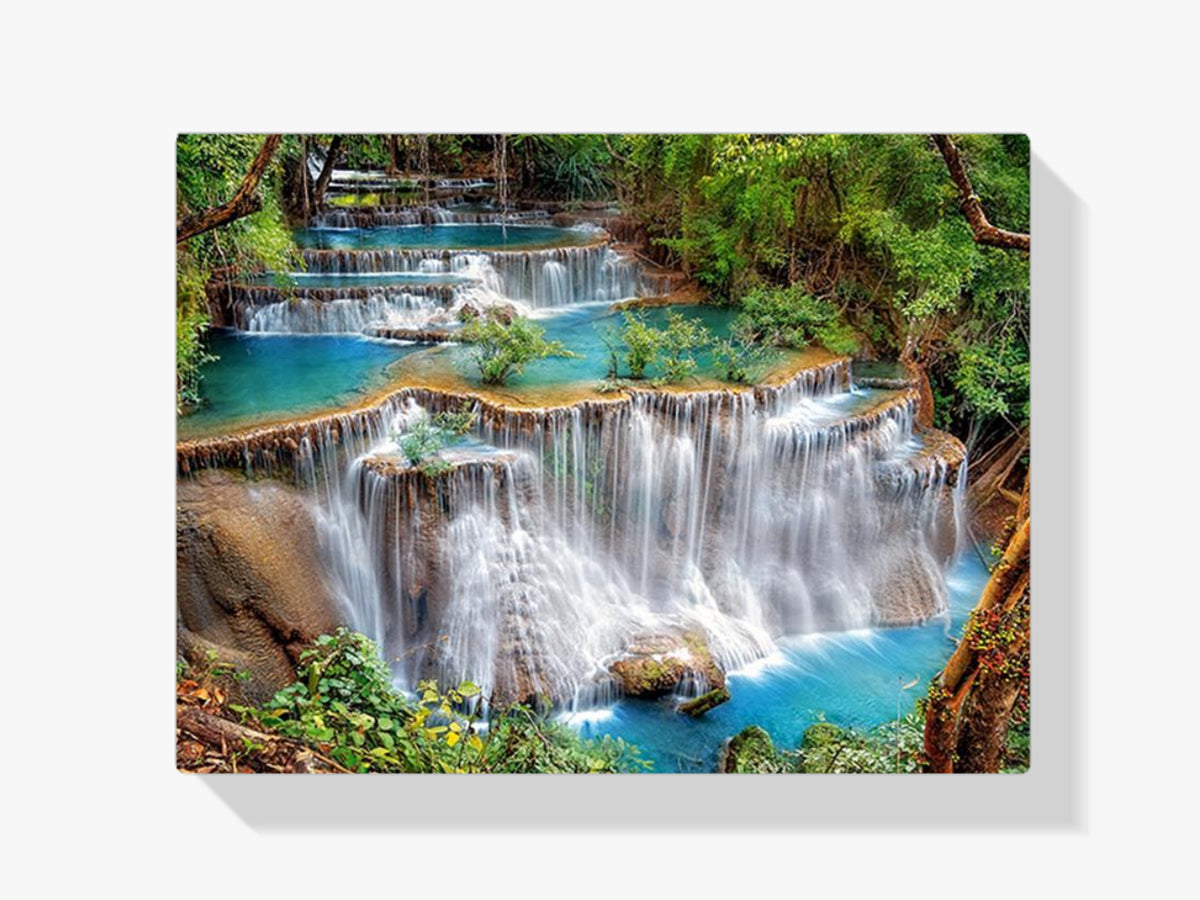 Wasserfall - Malen nach Zahlen