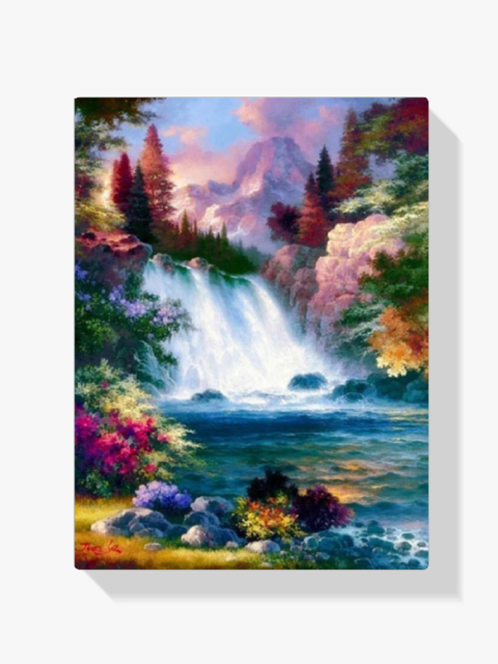 Wasserfall - Malen nach Zahlen