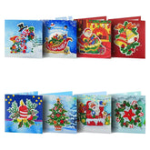 Weihnachtskarten | 8 Stück - Malen nach Zahlen