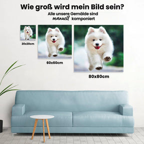 Welpen Rennen - Malen nach Zahlen