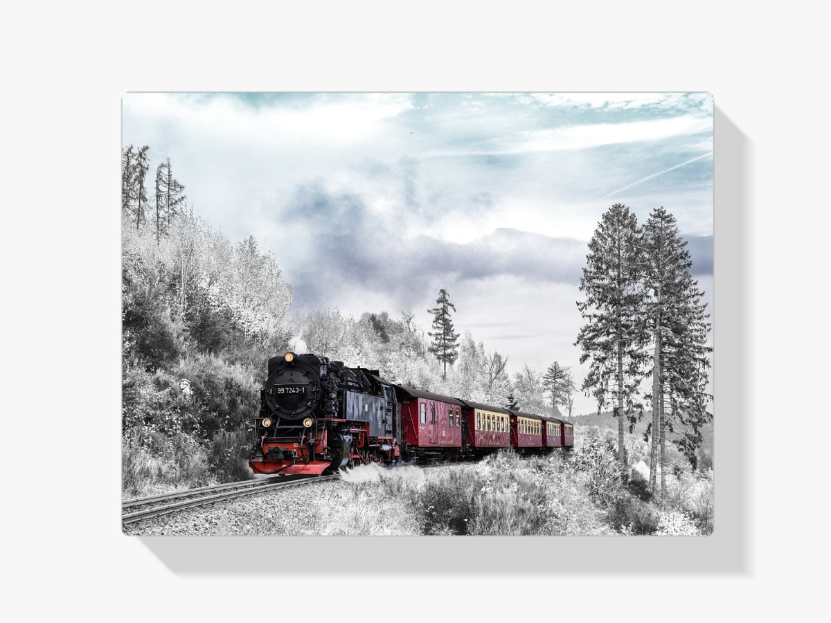 Winter-Express - Malen nach Zahlen