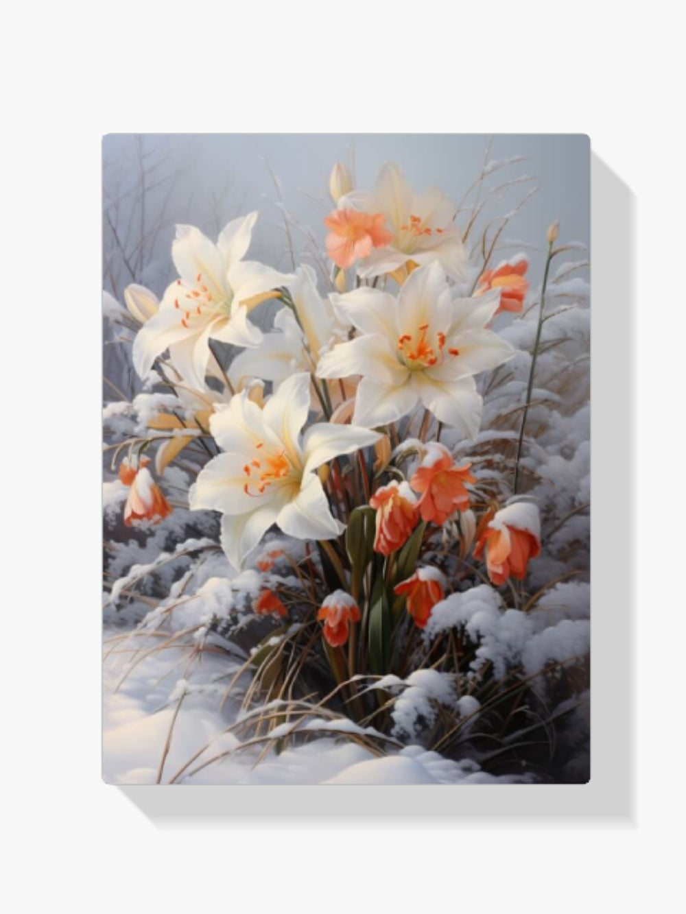 Winterblumen - Malen nach Zahlen