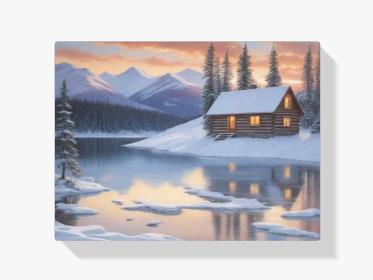 Winterlandschaft - Malen nach Zahlen