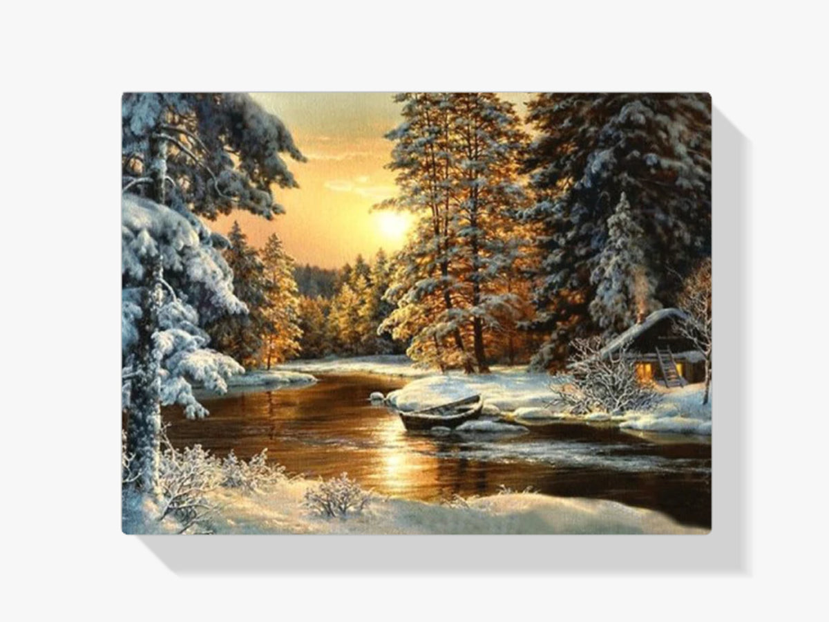 Winterlandschaft - Malen nach Zahlen