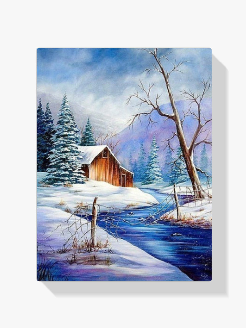 Winterlandschaft - Malen nach Zahlen