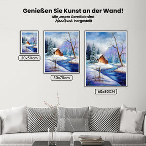 Winterlandschaft - Malen nach Zahlen