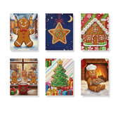 Måla efter siffror - 6 minimålningar | Set med abstrakta affirmationer