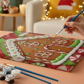 Måla efter siffror - 6 minimålningar | Set med abstrakta affirmationer