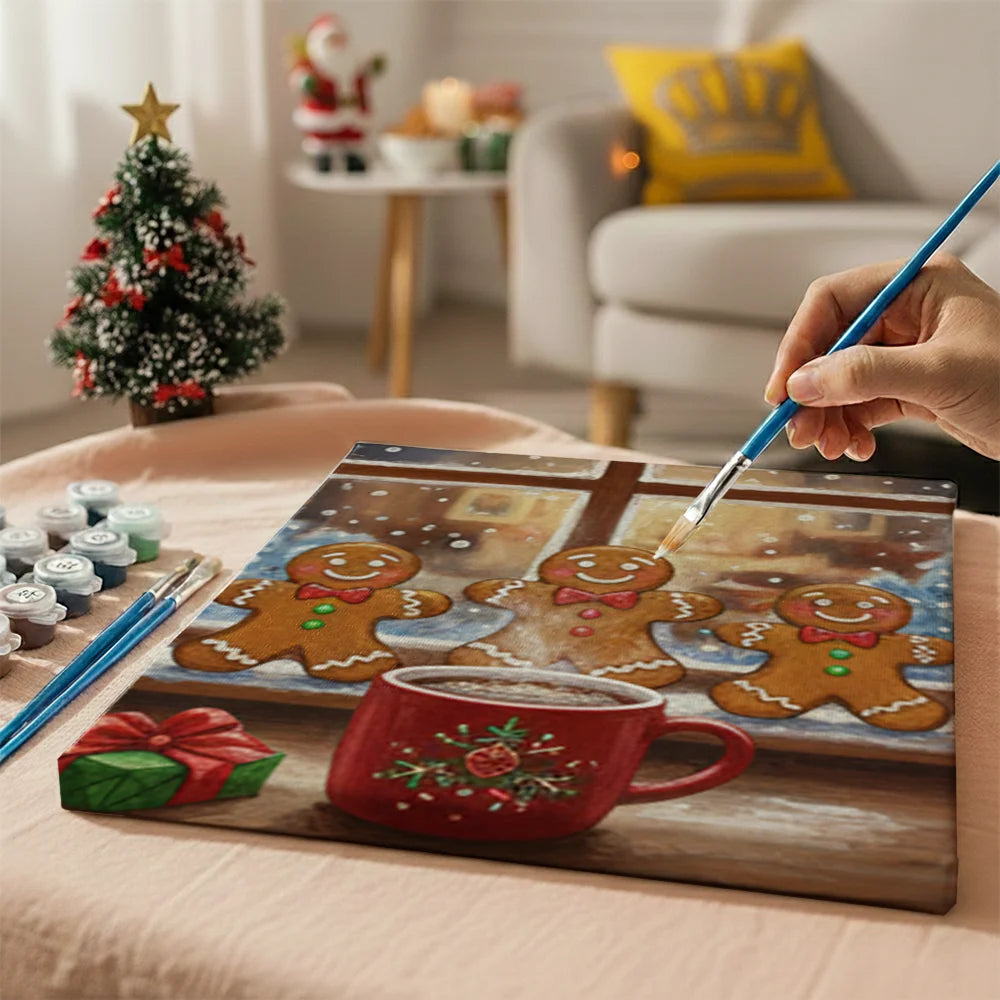 Måla efter siffror - 6 minimålningar | Set med abstrakta affirmationer