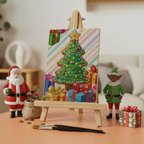 Måla efter siffror - 6 minimålningar | Set med abstrakta affirmationer