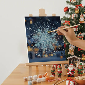 Måla efter siffror - 6 minimålningar | Set med abstrakta affirmationer