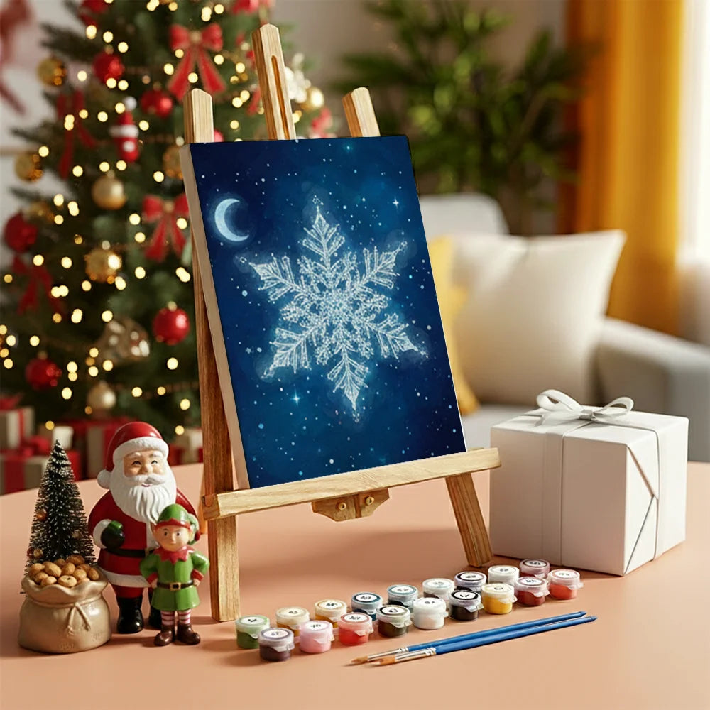 Måla efter siffror - 6 minimålningar | Set med abstrakta affirmationer