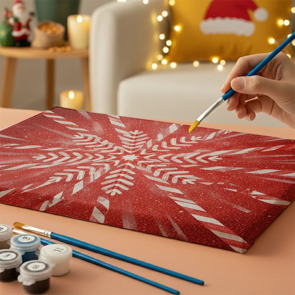 Måla efter siffror - 6 minimålningar | Set med abstrakta affirmationer