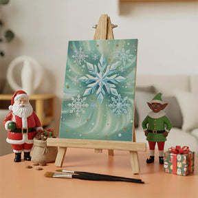 Måla efter siffror - 6 minimålningar | Set med abstrakta affirmationer