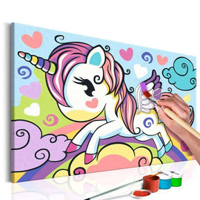 Farbenfrohes Einhorn