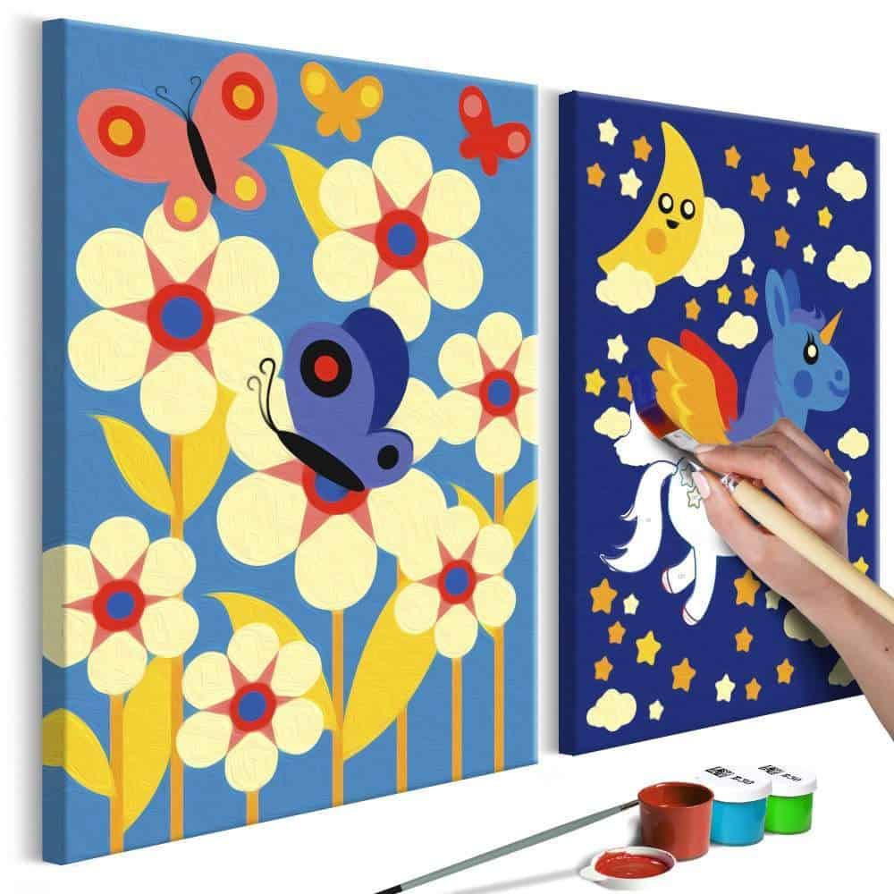 Schmetterling und Einhorn