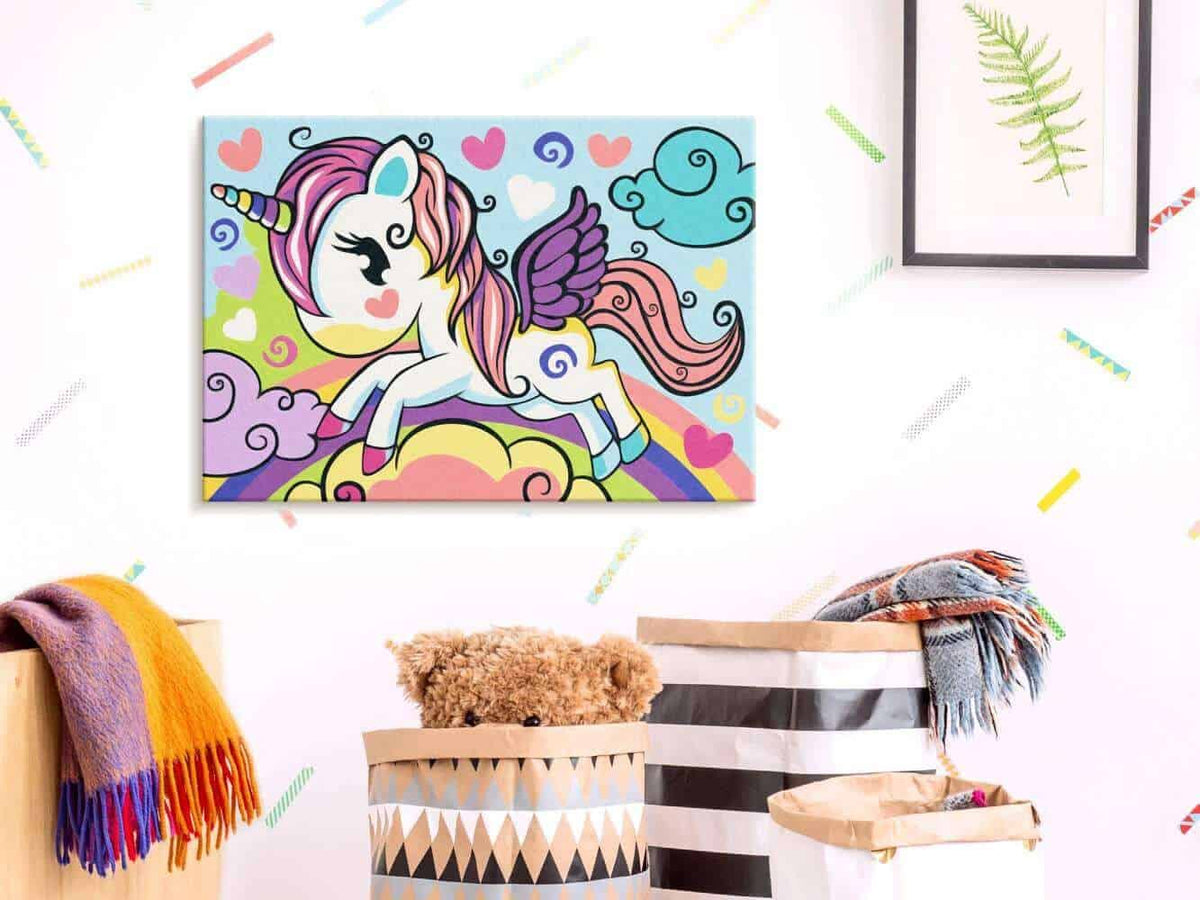 Farbenfrohes Einhorn